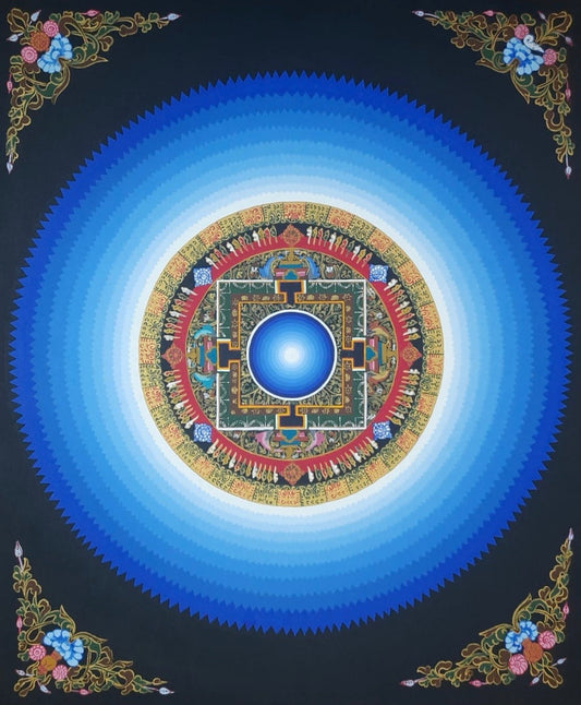 Peace - Blue Mandala